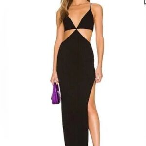 Bec & Bridge Selene Black Cutout Maxi Dress